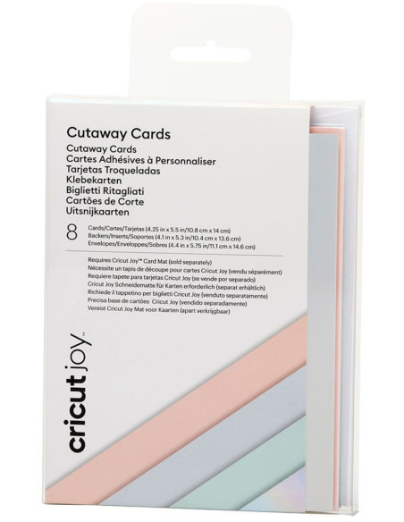 Set de 8 cartes adhésives avec enveloppes R20 Pastel Cricut