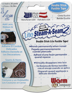 Ruban thermocollant double face Lite Steam-A-Seam2 - 1,27 cm x 18,29 m