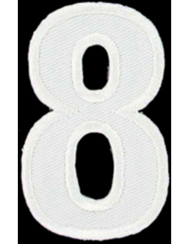 Écusson thermocollant chiffre 8