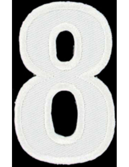 Écusson thermocollant chiffre 8