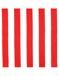 Toile transat - Blanc et rouge 2