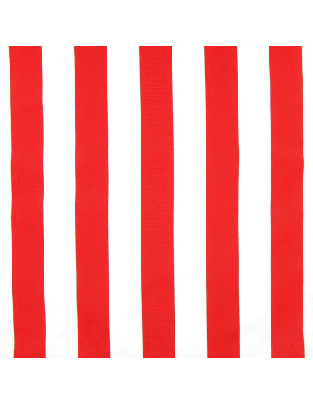 Toile transat - Blanc et rouge