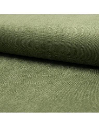 Tissu velours milleraies - Vert tilleul