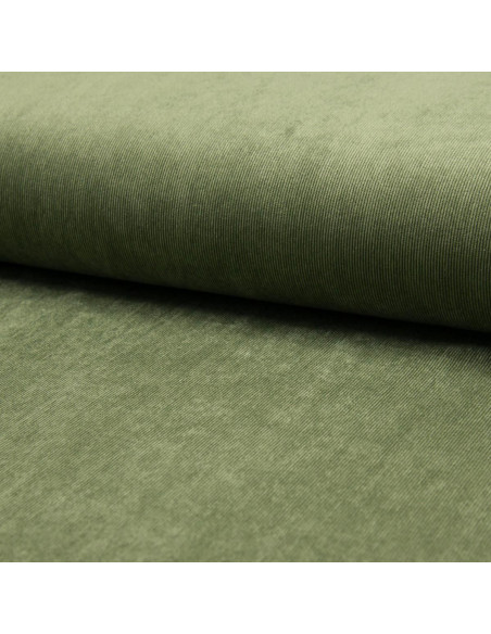 Tissu velours milleraies - Vert tilleul