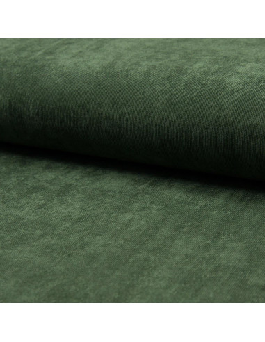 Tissu velours milleraies - Vert bouteille