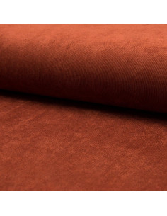 Tissu velours milleraies - Rouille