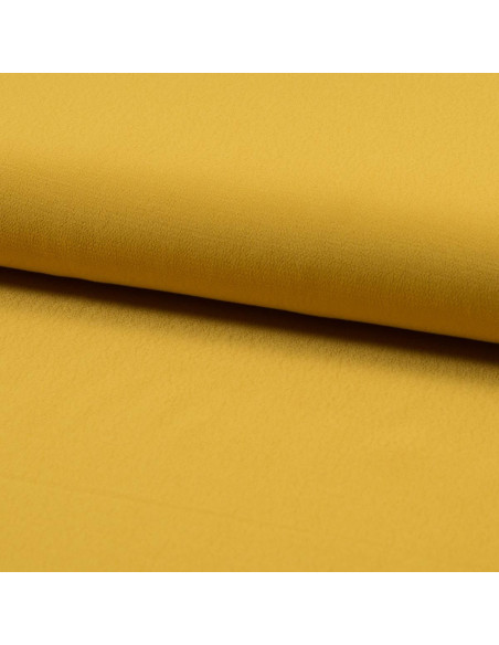 Tissu crêpe de viscose - Curry