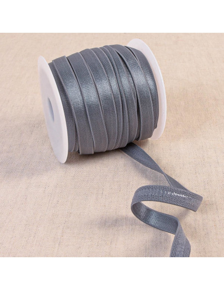 Elastique anti-glisse satiné - Gris