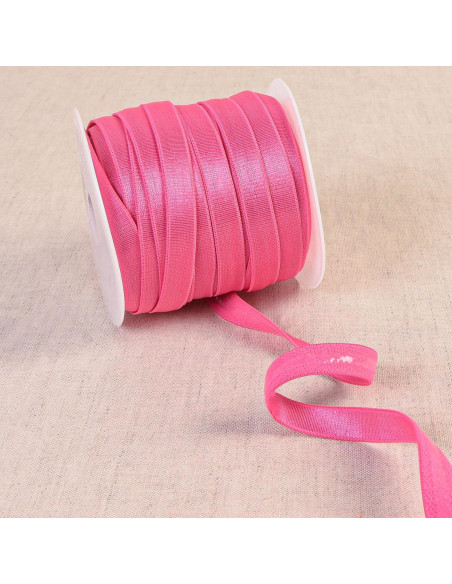 Elastique anti-glisse satiné - Fuchsia