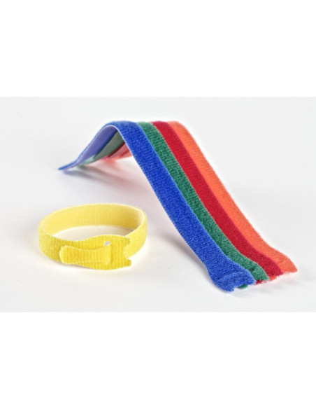 VELCRO® ONE-WRAP® Colliers serre câbles 12mm x 20cm x 5 multicolores