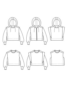 Patron de sweatshirt court Vancouver - Ikatee 2