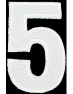 Écusson thermocollant chiffre 5