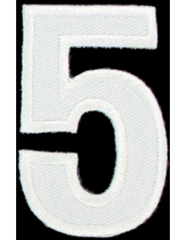 Écusson thermocollant chiffre 5