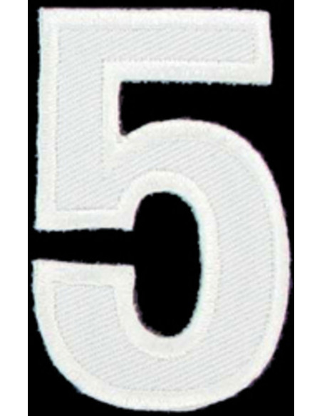 Écusson thermocollant chiffre 5