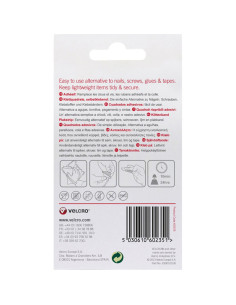 VELCRO® Brand Carrés auto agrippants adhésifs 25mm x 24 blanc 2