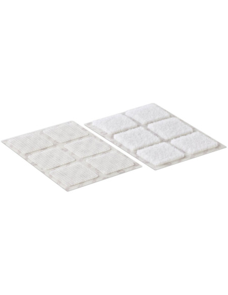 VELCRO® Brand Carrés auto agrippants adhésifs 25mm x 24 blanc