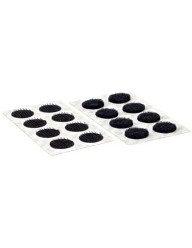 VELCRO® Brand Pastilles auto agrippantes adhésives 16mm x 16 noir
