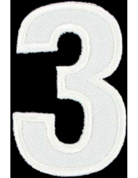 Écusson thermocollant chiffre 3