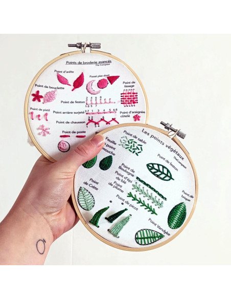 Kit broderie - Points de broderie avancés et végétaux