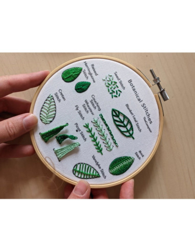 Kit broderie - Points de broderie avancés et végétaux