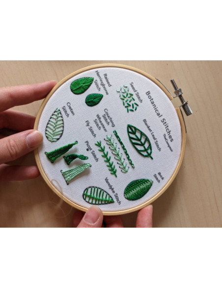 Kit broderie - Points de broderie avancés et végétaux