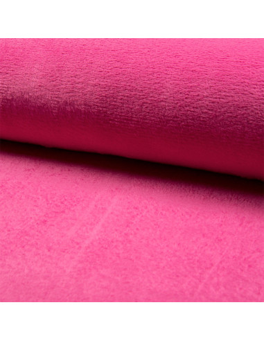 Tissu doudou câlin - Fuchsia