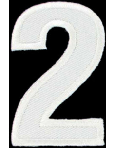 Écusson thermocollant chiffre 2