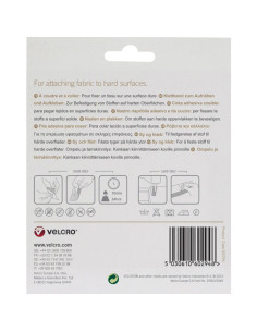 VELCRO® Brand Ruban auto agrippant mixte (adhésif et à coudre) 20mm X 5M blanc 2