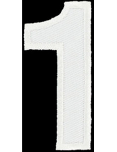 Écusson thermocollant chiffre 1