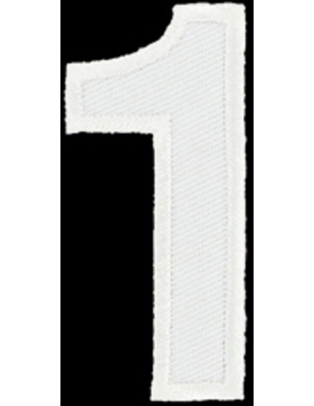 Écusson thermocollant chiffre 1