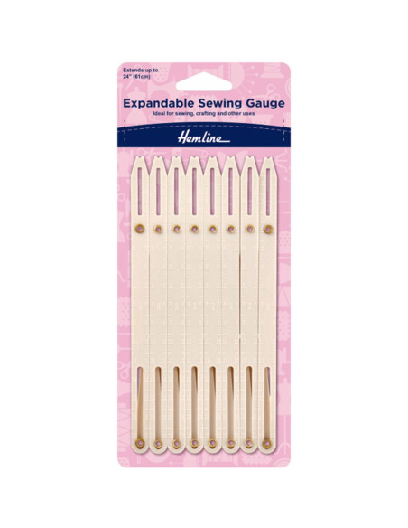 Règle de mesure pour boutonnières plastique