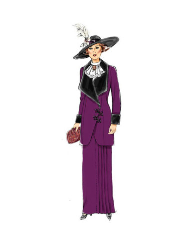 Patron de veste, bavette et jupe - Butterick 6108