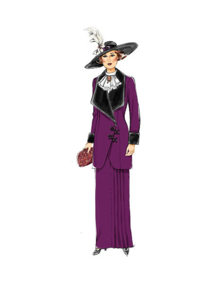 Patron de veste, bavette et jupe - Butterick 6108