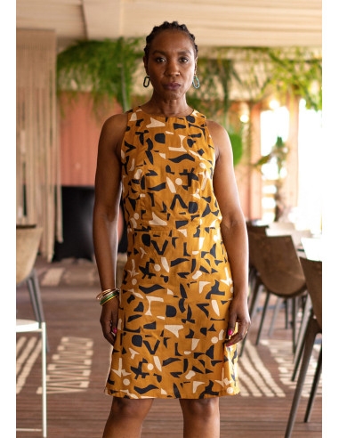 Tissu modal de viscose Shadow Ochre - Atelier Brunette