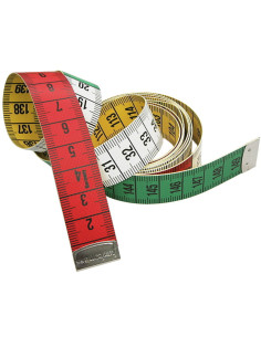Mètre ruban couture multicolore 150 cm