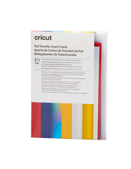 Set de 12 cartes avec enveloppes R40 spécial Foil Celebration Cricut