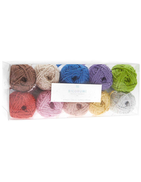 Coffret 10 pelotes de coton Ricorumi Twinkly Twinkly
