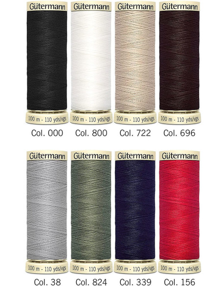 Coffret de 8 fils à coudre polyester Nostalgie 1925 Gütermann