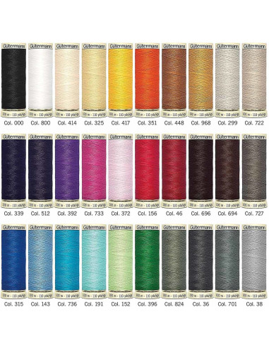 Coffret de 30 fils à coudre polyester Nostalgie 1930 Gütermann