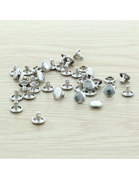 Sachet de 100 rivets économiques 9 mm - Argent