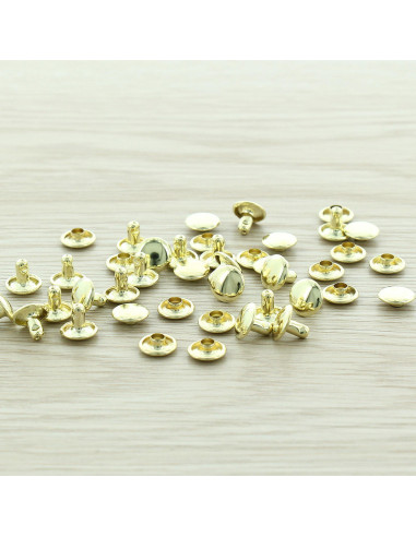 Sachet de 100 rivets économiques 9 mm - Or