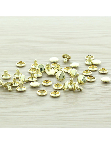 Sachet de 100 rivets économiques 9 mm - Or