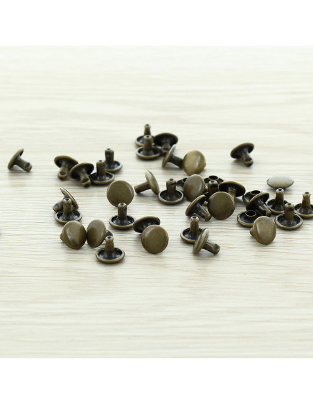 Sachet de 100 rivets économiques 9 mm - Bronze