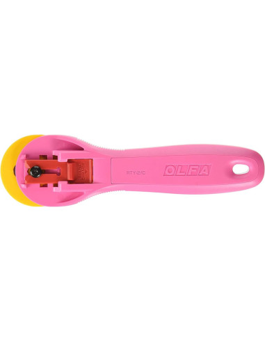 Cutter circulaire ergonomique Rose Olfa 45mm
