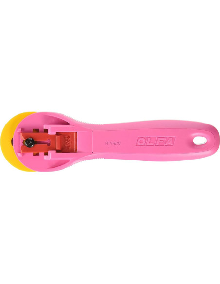 Cutter circulaire ergonomique Rose Olfa 45mm