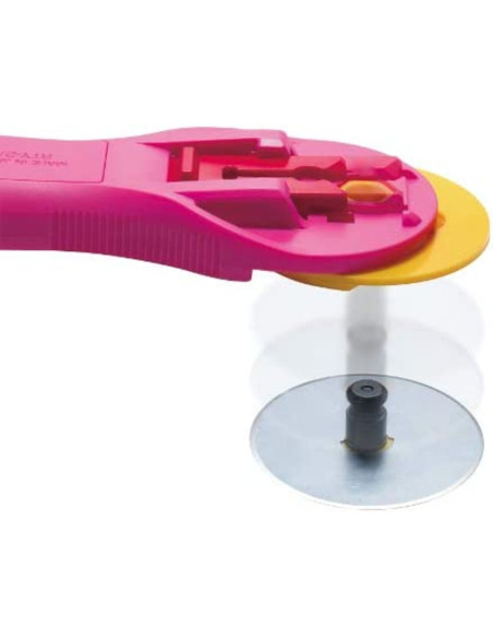 Cutter circulaire ergonomique Rose Olfa 45mm