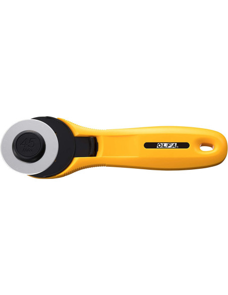 Cutter circulaire ergonomique Jaune Olfa 45mm