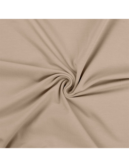 Tissu jersey coton - Sable