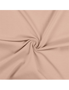 Tissu jersey coton - Poudre