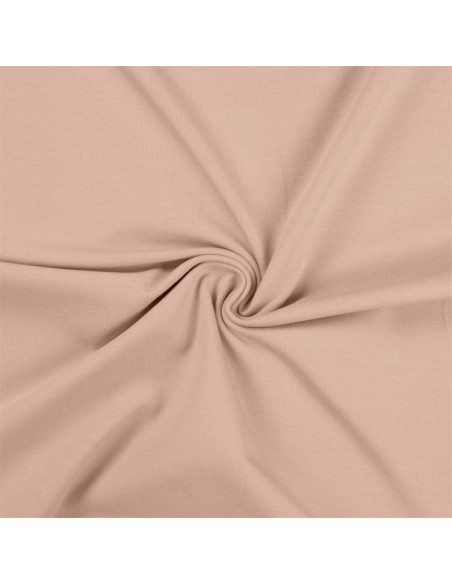Tissu jersey coton - Poudre